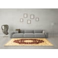 thumbnail image 3 of Ahgly Company Indoor Rectangle Medallion Brown Traditional Area Rugs, 7' x 10', 3 of 4