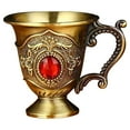 thumbnail image 1 of Tranfacy Home and Kitchen,Water Bottle,Household Metal White Wine Glass Alloy Pattern Gemstoned Decoration Classical Wineware Many Options to Choose From, 1 of 1