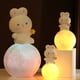 thumbnail image 5 of Luz nocturna táctil que cambia de color, lámpara de noche táctil de conejo lindo con tarro de dinero para decoración de escritorio, 5 of 8
