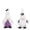 Purple, variant on Halloween Decoration Items Figurine Pendant In Sitting Position The Doll Goblin Figurine