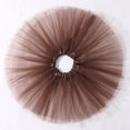 thumbnail image 6 of 3 Layers Tutu for Toddler Girls Tulle Ballet Dance Skirts Princess Fluffy Kids Dress up Birthday Party Coffee, 6 of 7