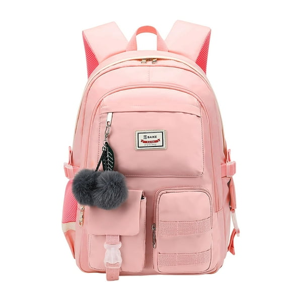 Mochila HengQiyu grande para niñas, adolescentes, universitarias y mujeres, rosa