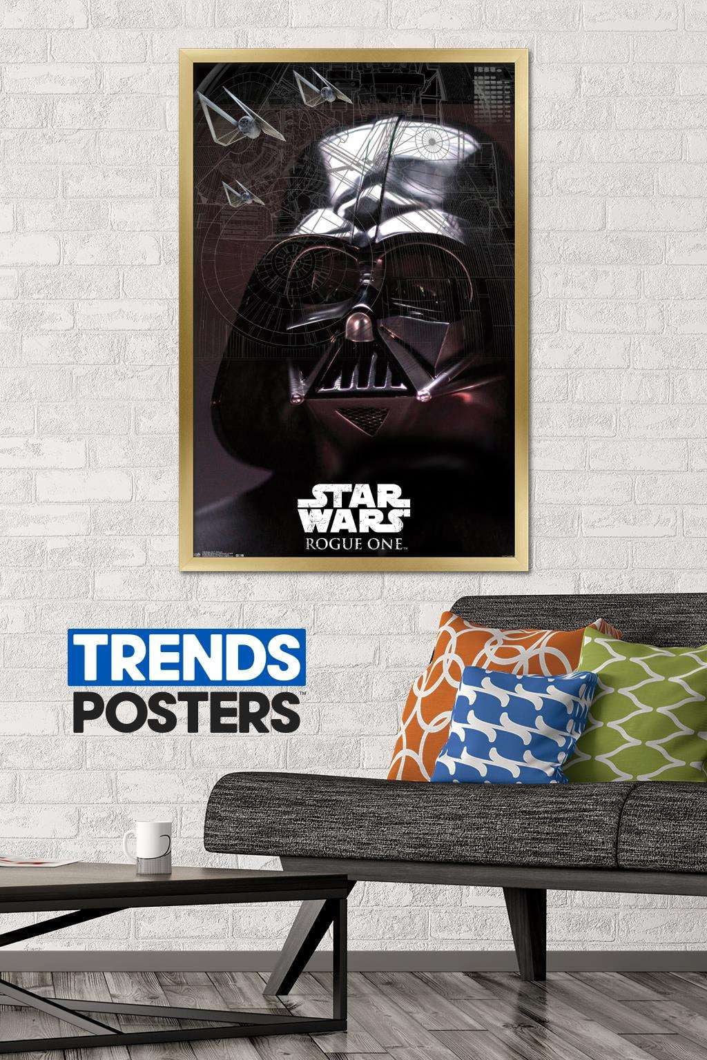 Star Wars: Rogue One - Sith Lord Wall Poster, 22.375" x 34", Framed