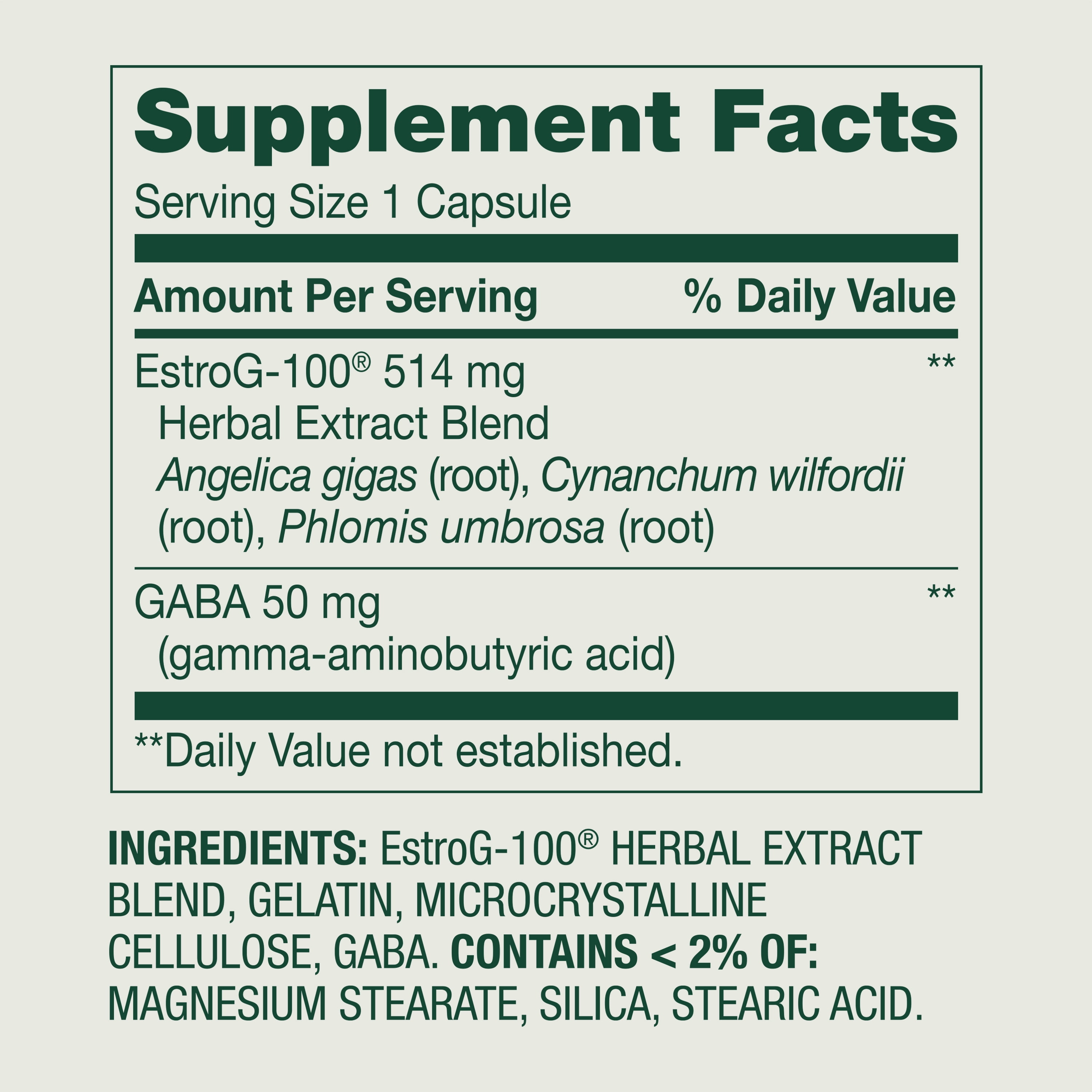 Spring Valley Menopause Support with Estro-G 100 for Women's Health Capsules, 30 Count