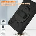 thumbnail image 4 of XYX Case for Fire HD 8 & 8 Plus (12th/10th Generation, 2024/2022/2020) with 360 Degree Rotating, Hand Strap, Shoulder Strap, Black, 4 of 7