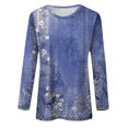 thumbnail image 4 of Long Sleeve Going Out Top Halloween Costumes Woman Tops Green Tops for Women Mothers Day Gifts Flower Kindness Shirts for Women 3Xl Womens Tops Plus Size Long Sleeve Shirt Blue 3Xl, 4 of 6
