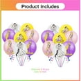 thumbnail image 6 of Long Hair Princess Party Supplies Balloons Cake Topper Birthday Set Decorations Kit Fans, 6 of 7