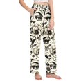 thumbnail image 2 of Dailycode Women's Pajama Pants Wide Leg Lounge Pj Bottoms With Pockets Vintage Eyes and Flower, 2 of 7