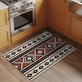 thumbnail image 2 of Beige Boho Entryway Rug 2'x3'&nbsp; Non Slip Front Door Mats, Vintage Ethnic Tribe Retro Abstract Art Entrance Rugs Indoor Outdoor Carpet, Washable Floor Mats Small Area Rug for Bedroom Kitchen, 2 of 8