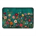 thumbnail image 4 of Modern 3D Floral Print Doormat Set High Absorbency Machine Washable Entryway Carpet And Bath Rug For Indoor, 4 of 4