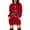 Red, variant on TJAZFJPA Bodycon Dress Ladies Purple Childhood Christmas Print Pullover Hoodie Dress Puff Sleeve Dress Off Shoulder Dress