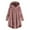 Pink, variant on LoyisViDion Coat Women Plus Size Button Plush Tops Hooded Loose Cardigan Wool Coat Winter Jacket Black 22(XXXXXL)