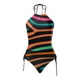 thumbnail image 5 of YDLCAFD Easter Women's Two Piece Irregular Print Swimsuit Tankini Swimsuit Set 2, 5 of 5