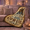 thumbnail image 6 of Country Soul Cowgirl Western Horse Portrait Vintage Distressed, Warm Flannel Blanket for Ranch House and Living Room, Festive autumn celebration Scene, Horse Lovers autumn celebration Gift, 6 of 9