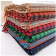 thumbnail image 5 of Womens Plaid Scarf Large Long Blanket Check Wrap Shawl with Tassel, 5 of 5