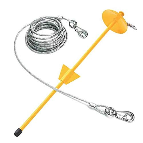 MPP XLarge Dog Stake Tie Out System Combo Strong Restraint Holds 125lbs 30ft Long