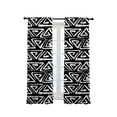 thumbnail image 3 of 3S Brother's Home Décor Curtains BOHO Design Set of 2 Panels Velvet Look Hanging Back Tap and Rod Pocket Décor Nursery Room Bedroom Kitchen Window - Made in Turkey 29Black (52"Wx84"L), 3 of 6