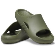 Crocs Adult Mellow Slides Recovery Sandals, Army Green, W11/M9