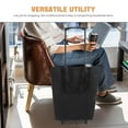 thumbnail image 3 of Masteelf Portable Grocery Cart Foldable Shopping Cart with Wheels Multi-Function Trolley for Shopping Collapsible Bag with Pull Handle Small Rolling Cart for Groceries, 3 of 8