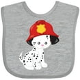 thumbnail image 3 of Inktastic Fireman Dog, Cute Dog, Puppy, Doggo, Dalmatian Boys or Girls Baby Bib, 3 of 4