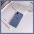 thumbnail image 1 of ML Solid Candy Color Love Heart Phone Case For iPhone 13 12 11 14 Pro Max XS Max XR X 8 7 14 Plus Soft Silicone Bumper Cover, 1 of 7