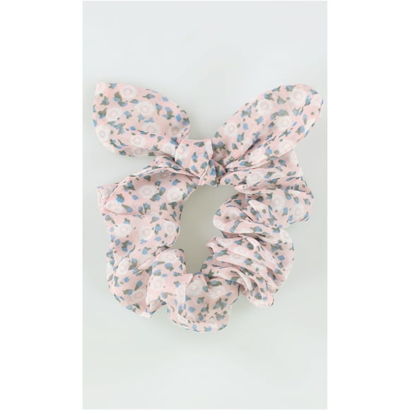 American Eagle Womens Floral Knot Hair Scrunchie, Pink,