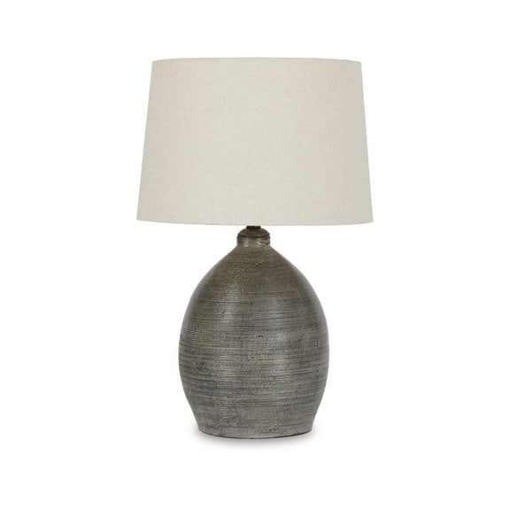 Signature Design by Ashley Casual Joyelle Table Lamp  Gray