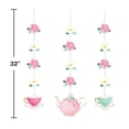 thumbnail image 2 of Creative Converting 340100 Floral Tea Party Hanging Decorations, 3 Count, 2 of 2