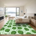 thumbnail image 3 of ODIKA 8'x10' Machine Washable Non-Slip Area Rug, Nature s Embrace with Interlocking Leaf High Traffic Rug with Pad, Green, 905881, 3 of 8