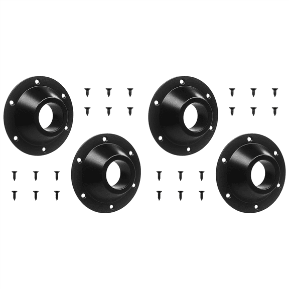 4 Pack RV Table Base, Pedestal Base Flange, Leg Mount Flush, Floor Mounting Plate