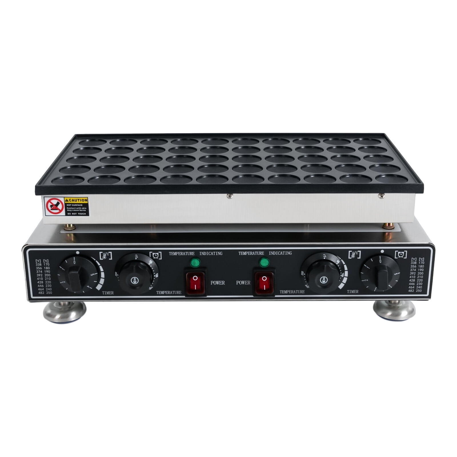 TFCFL 50 Holes Mini Dutch Pancake Baker Commercial Electric Nonstick Waffle Maker Crepes Muffins Making Machine 110V