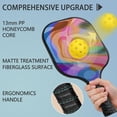 thumbnail image 4 of Pickleball Paddles Set Of 1, Fiberglass Surface, Sweet Candy Print, 1 Paddle, 2 Balls & Bag, 4 of 5