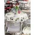 thumbnail image 5 of Outdoor Tablecloths with Umbrella Hole & Zipper, Sage Green Round Tablecloth 54 Inch, Eucalyptus Leaves Waterproof Table Cloth, Patio/Pool/Picnic Table Covers, 5 of 8