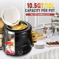 thumbnail image 2 of Calentador de sopas CMOOD, 10,5 litros, 10,5 cuartos de galón, comercial, con acero inoxidable, 2 of 7