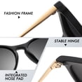 thumbnail image 5 of ROCK TAKIN Cat Eye Polarized Sunglasses for Women Men - Retro UV400 Protection, Anti-Glare HD Vision, Strong Impact Resistant, 1 Pair (20g), 5 of 8