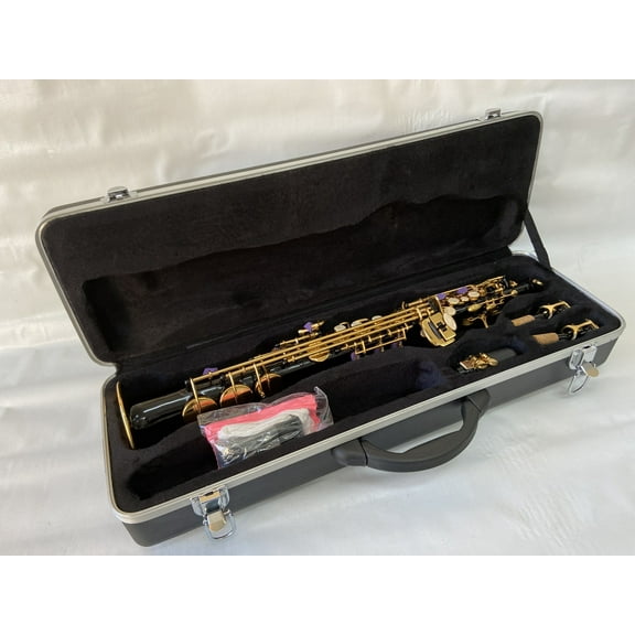 Professional Black Gold Soprano Straight Saxophone Sax
