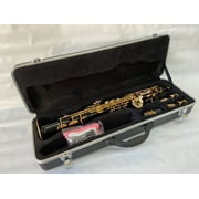 Professional Black Gold Soprano Straight Saxophone Sax