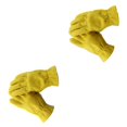 thumbnail image 2 of Youkk Yellow Cowhide Leather Racing Motorcycle Biker Gloves Enhanced Grip and Comfort M 2Set, 2 of 6