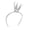 Silver, variant on Glittering Powder 3D Crowns Hairhoop Stylish Party Hairpiece for Women Girl Birthday Party Wear Accessories Headband