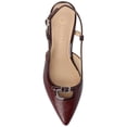 thumbnail image 5 of Journee Womens Padma Medium and Wide Width Sling Back Pointed Toe Kitten Heel Pumps, 5 of 11