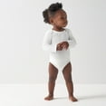 thumbnail image 3 of Gerber Baby Long Sleeve Solid Onesies Multi-Pack Interlock 180 GSM, White, 24 Months, 3 of 8