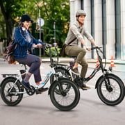 Gocio 20 Folding Electric Bike for Adults, 750W Peak Motor Fat Tire Commuter Ebike, 48V 10.4Ah Battery, 7 Speed, UL2849