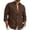 Coffee, variant on Men's Cotton Linen Shirts Long Sleeve Button Down Casual Shirts Solid Spread Collar Summer Shirt Beach Holiday Khaki Xl
