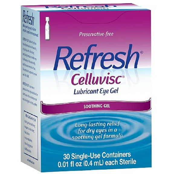 REFRESH CELLUVISC Lubricant Eye Gel Single-Use Containers 30 ea Pack of 6