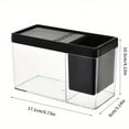 thumbnail image 2 of ZZkhGO Transparent Desktop Fish Tank Pen Holder, Decorative Aquarium with Pen Rack, Mini Glass Goldfish Bowl for Office Desk Home Decoration, 2 of 4