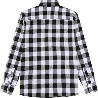 Button Down Long Sleeve Casual Plaid Shirts