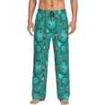 thumbnail image 2 of Picia Boho Dreamcatcher Mens Soft Woven Cotton Elastic Waistband Sleep Pajama Pant Lounge Sleep Pant With Pockets And Drawstring-Large, 2 of 9