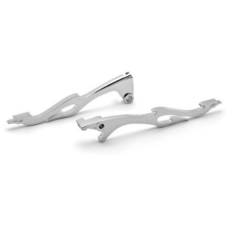 - Krator Chrome Clutch + Brake Flame Hand Levers Controls For 2005-2006 Suzuki Boulevard C50