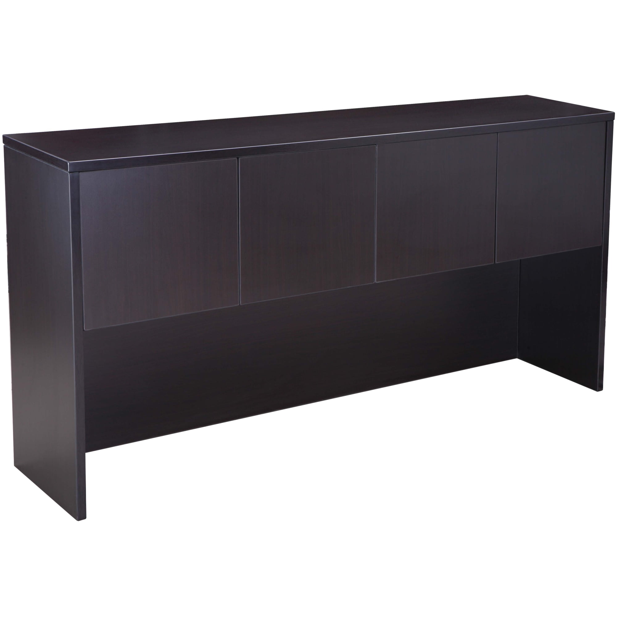 Boss Office Products Holland Series Executive U-Shaped Desk With File Storage Pedestal And Hutch, Driftwood