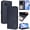 Blue, variant on Flip Case for Samsung Galaxy Note 8 RFID Blocking Magnetic Clasp Wallet Case with 3 Card Slots and Kickstand Function